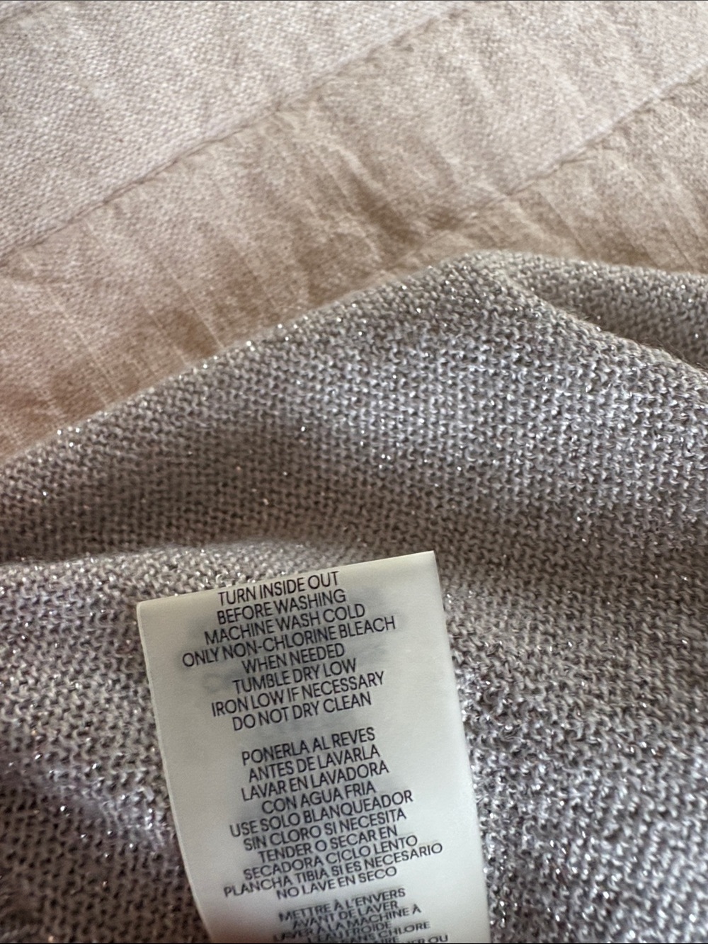 Calvin Klein NWT Women’s cover up shimmering gray - Picture 5 of 11